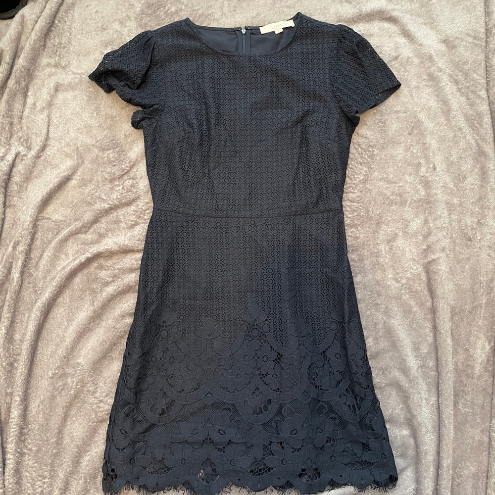Loft Navy Dress